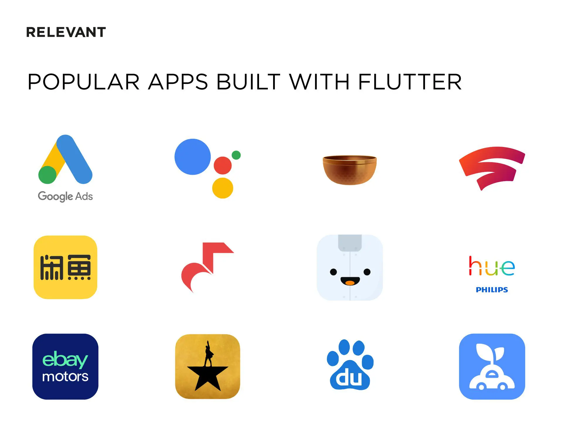 Popular apps built with Flutter