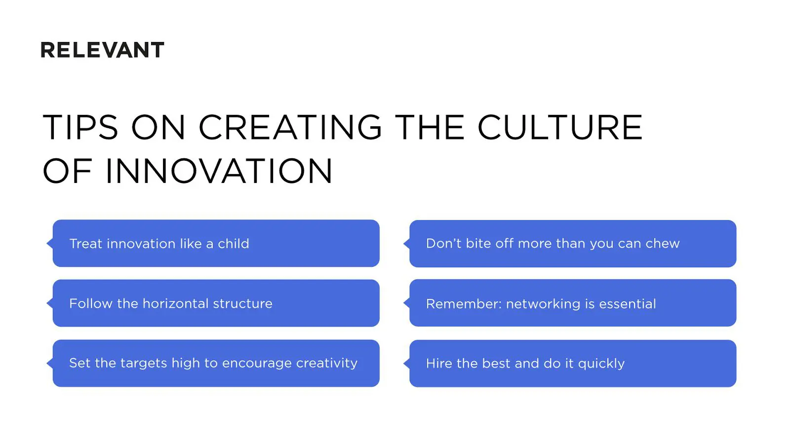 creating the culture of innovation