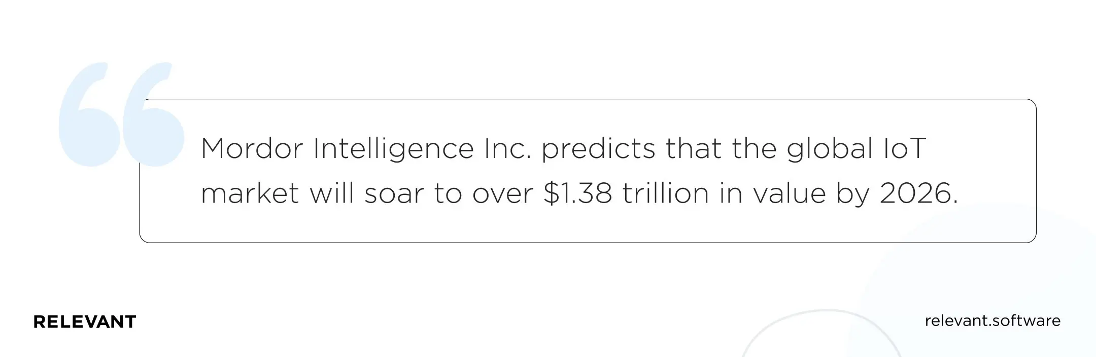 Mordor Intelligence Inc. predicts that the global IoT market will soar to over $1.38 trillion in value by 2026.
