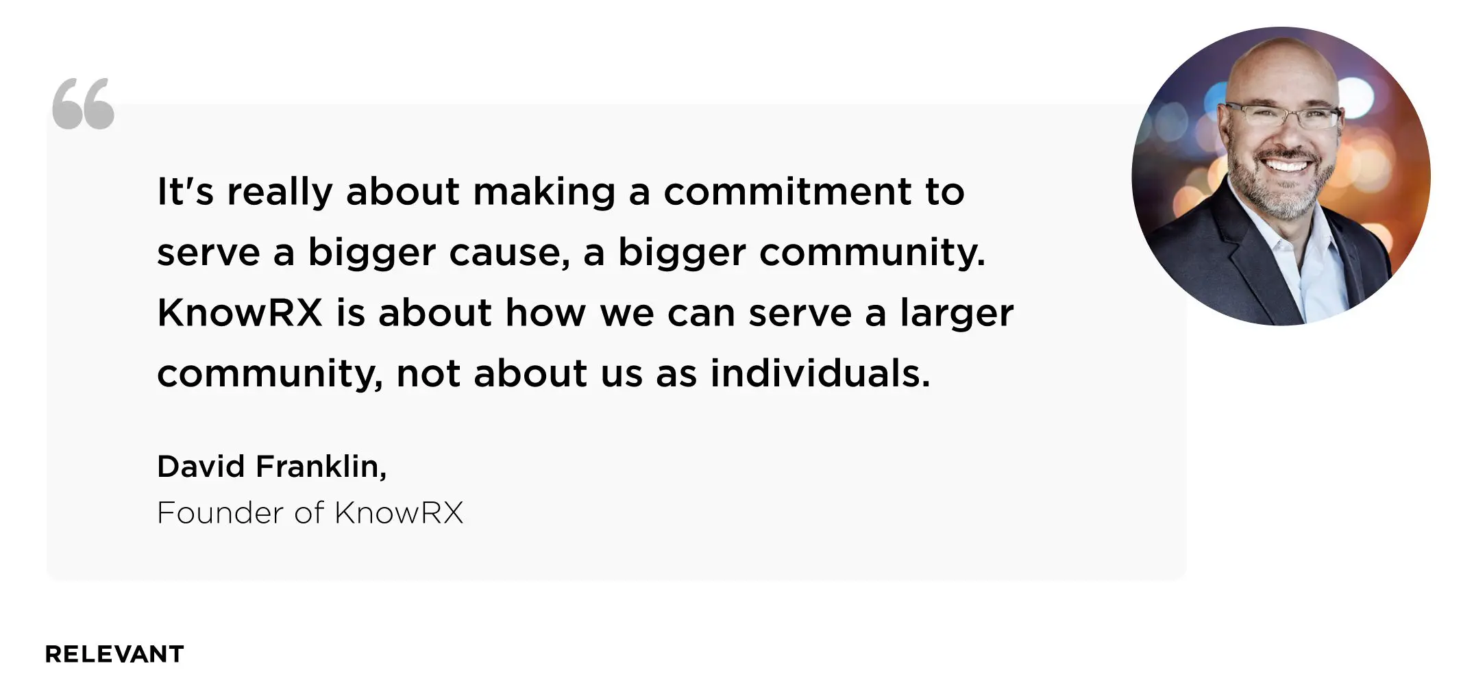 David Franklin, KnowRX founder