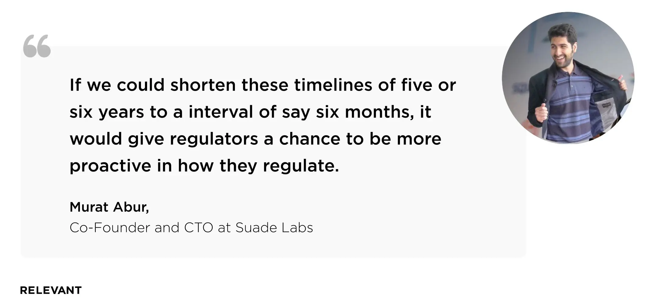 Murat Abur, co-founder and CTO at Suade Labs