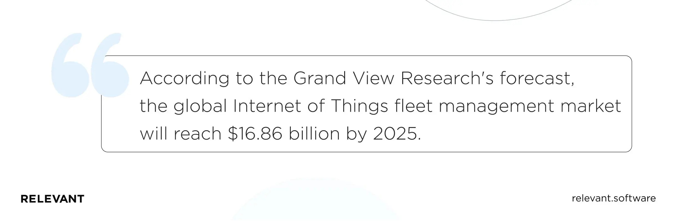 IoT for fleet management by 2025