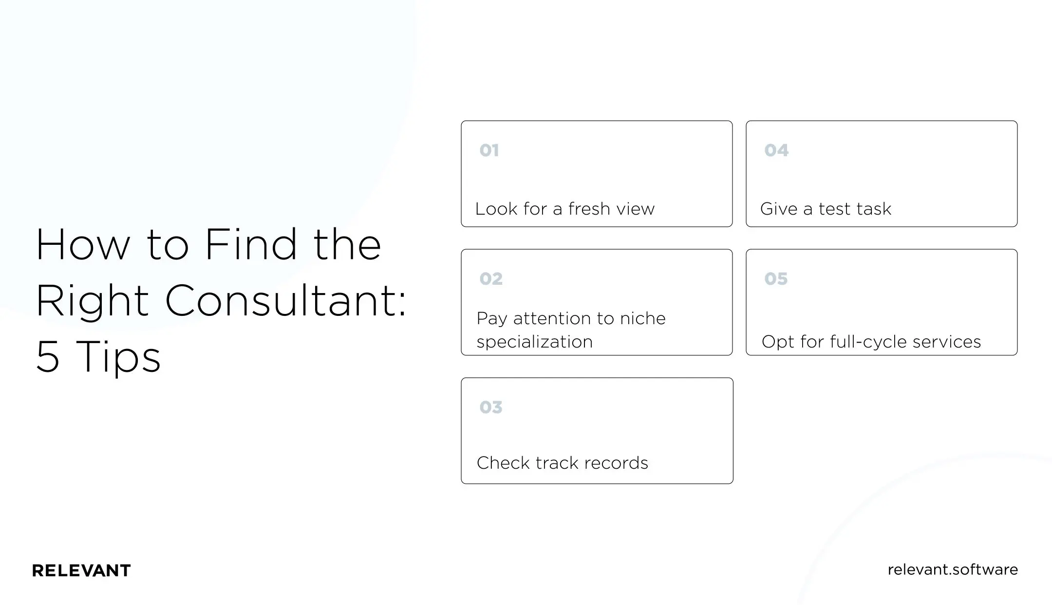 How to Find the Right Consultant: 5 Tips