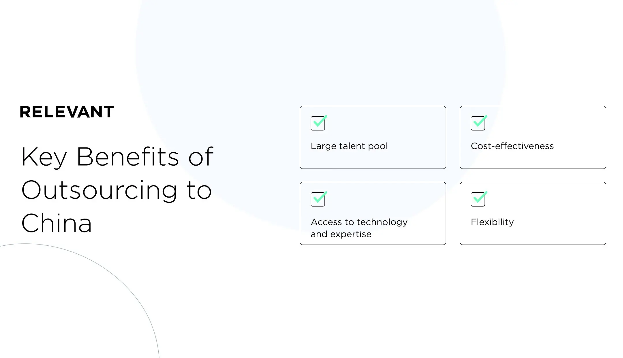 benefits of outsourcing to China