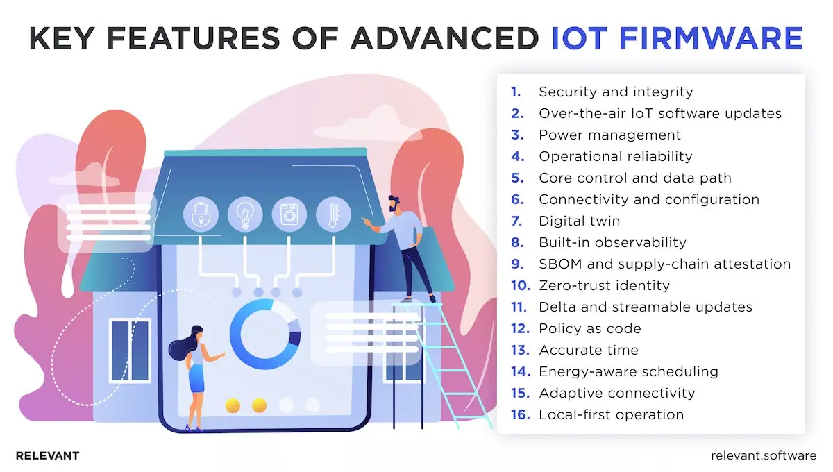 Features of IoT firmware