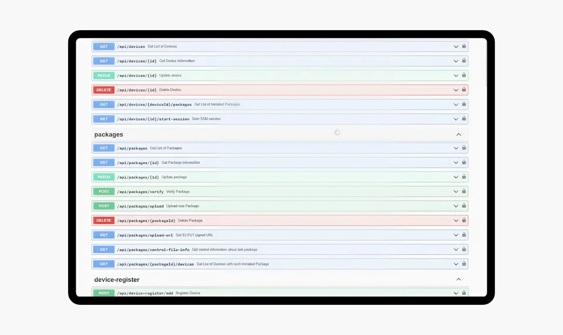 device-data-storage-&-API-layer