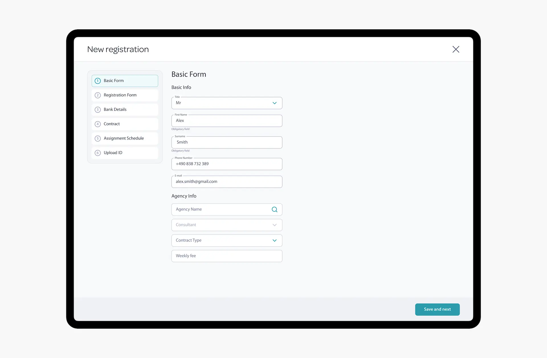 Swift Onboard registration process