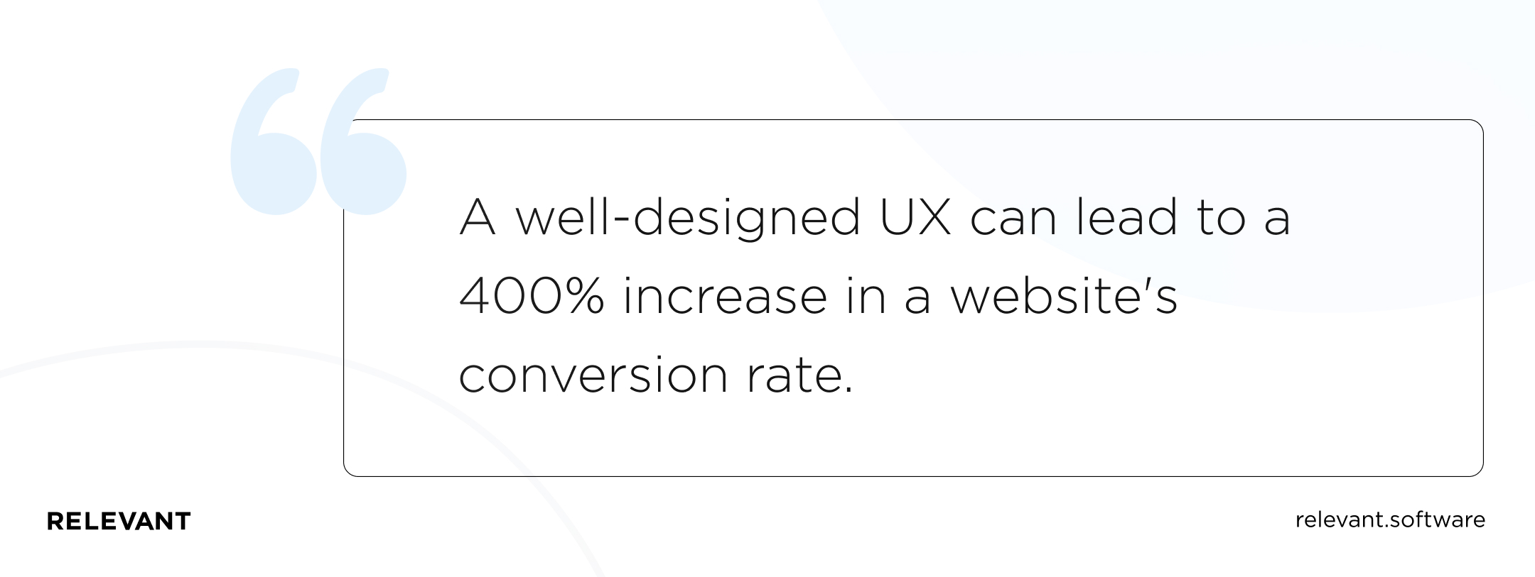 A well-designed UX can lead to a 400% increase in a website's conversion rate.