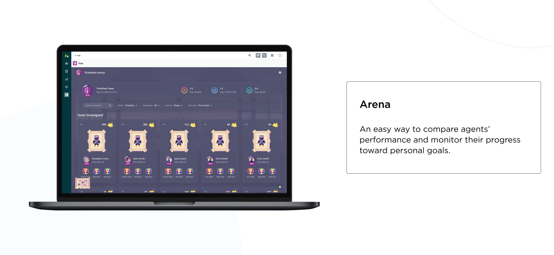 arena page design example