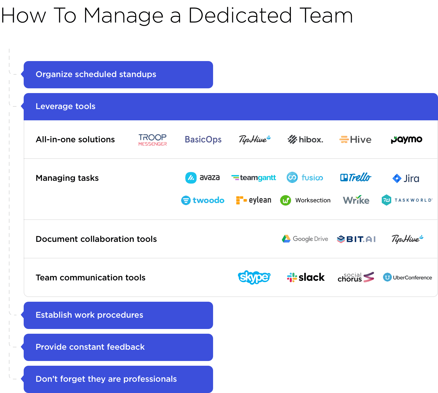 How to manage a dedicated team
