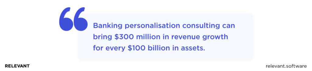 banking personalisation consulting revenue