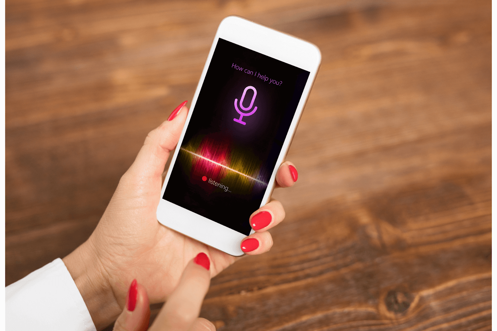 Voice user interface - example of the app design
