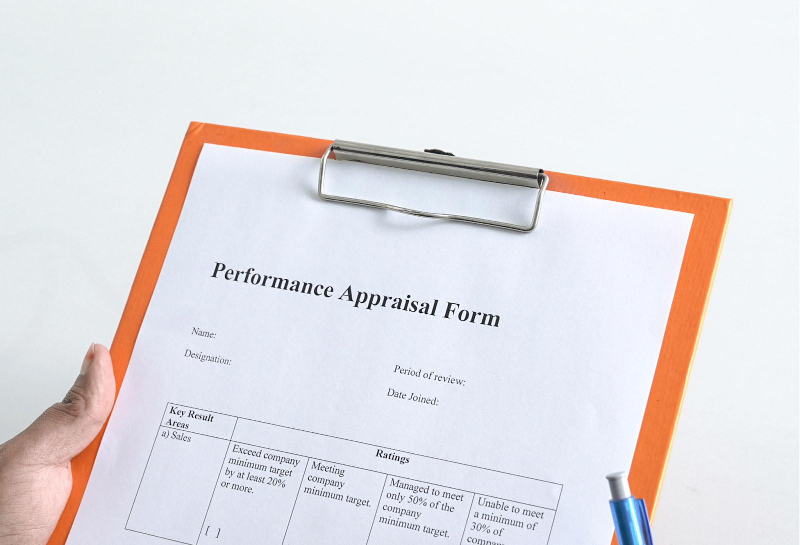 Performance Appraisal Form