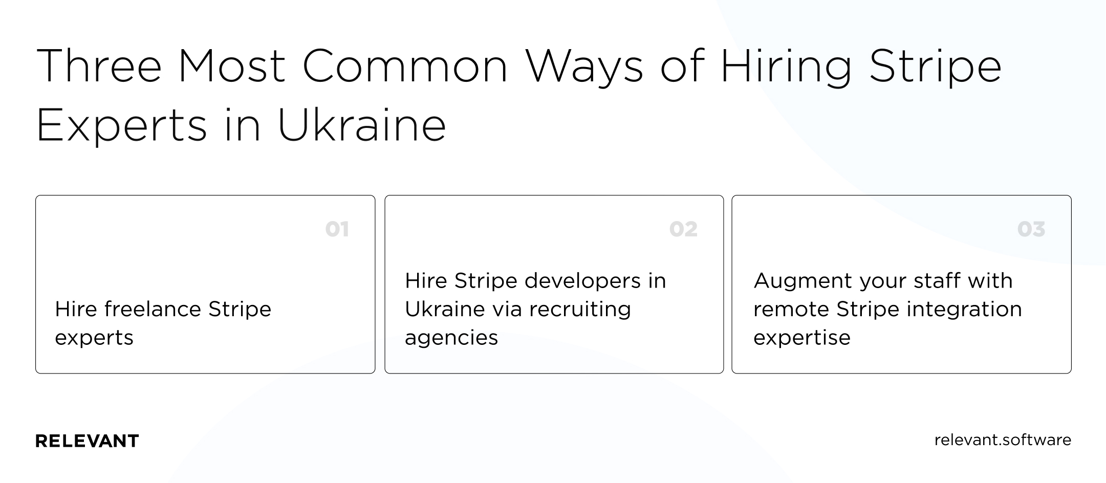 Three most common ways of hiring Stripe experts in Ukraine