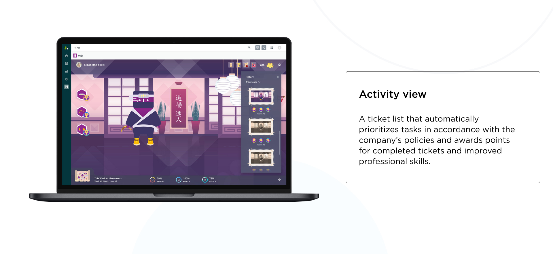 activity view page design