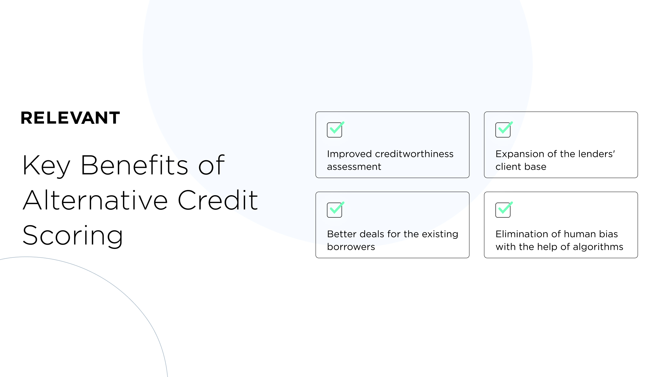 Key Benefits of Alternative Credit Scoring