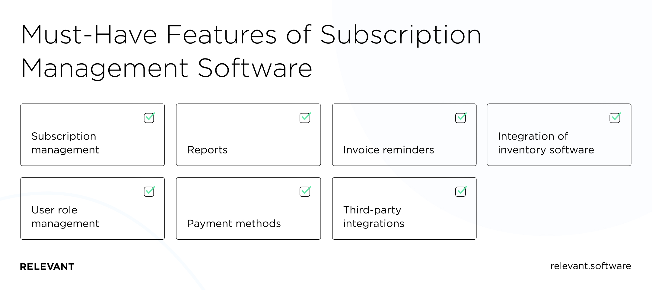 Must-have features of subscription management software