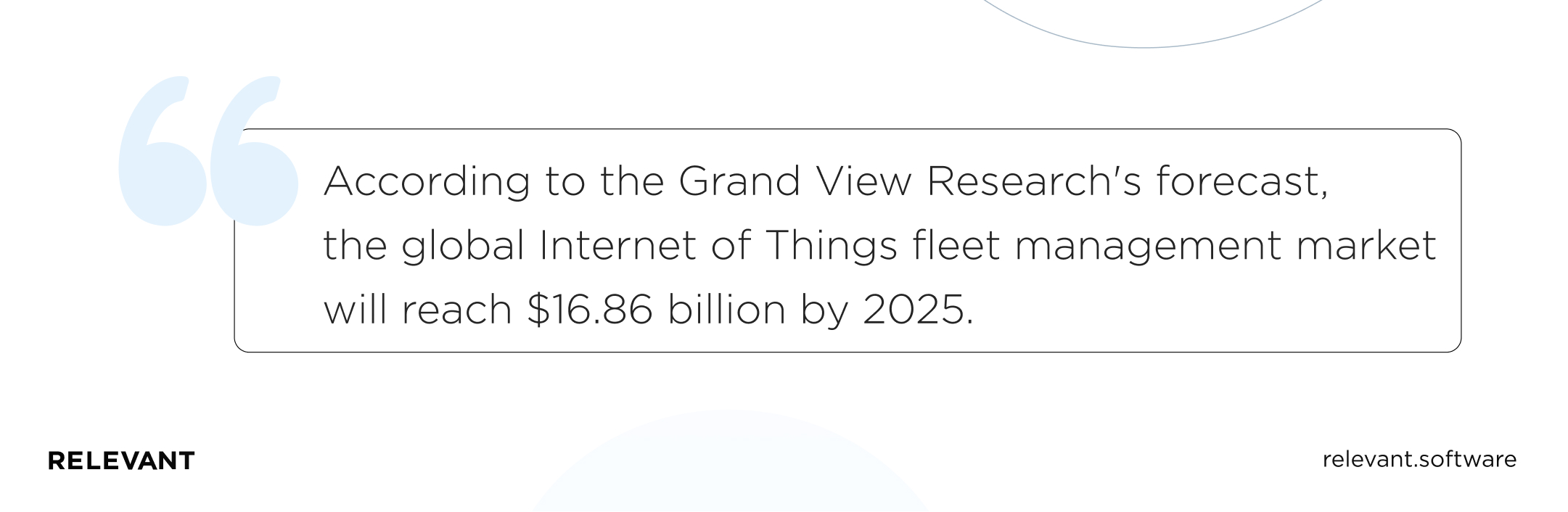 IoT for fleet management by 2025