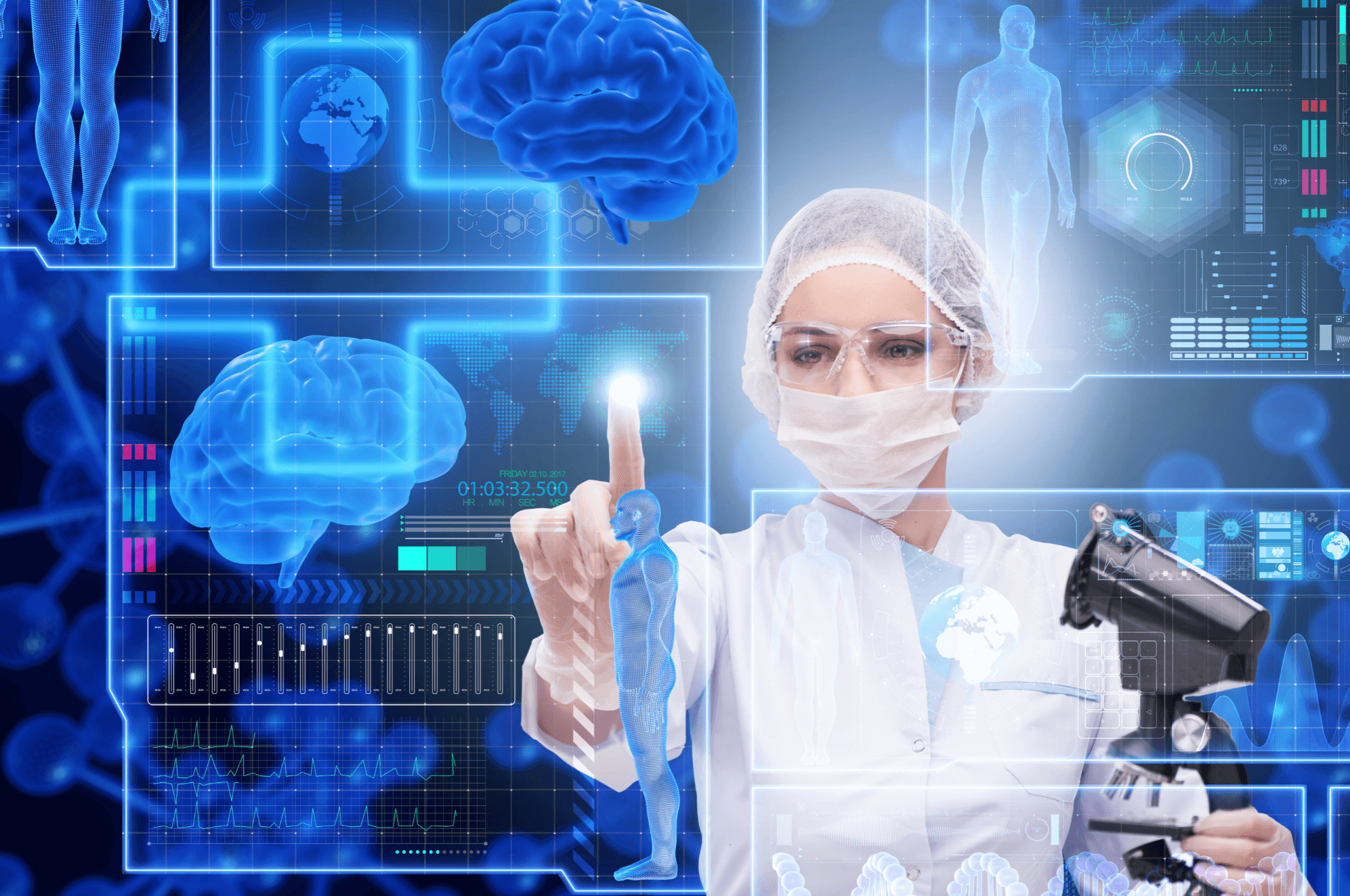 Ai in healthcare. Комплексное обследование. Компьютерная диагностика человека. Сетевой врач. Искусственный интеллект в здравоохранении.