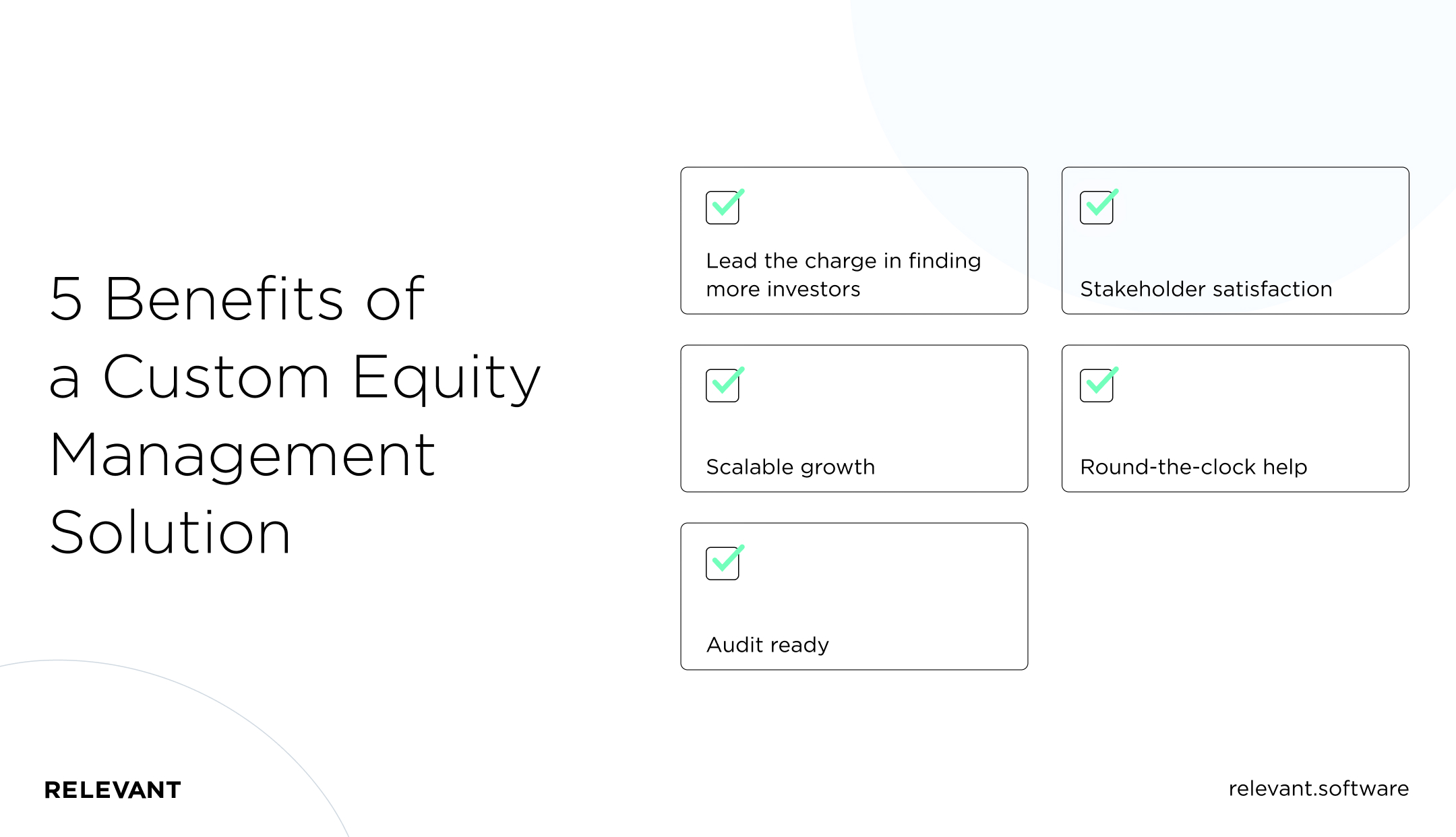 5 Benefits of a Custom Equity Management Solution