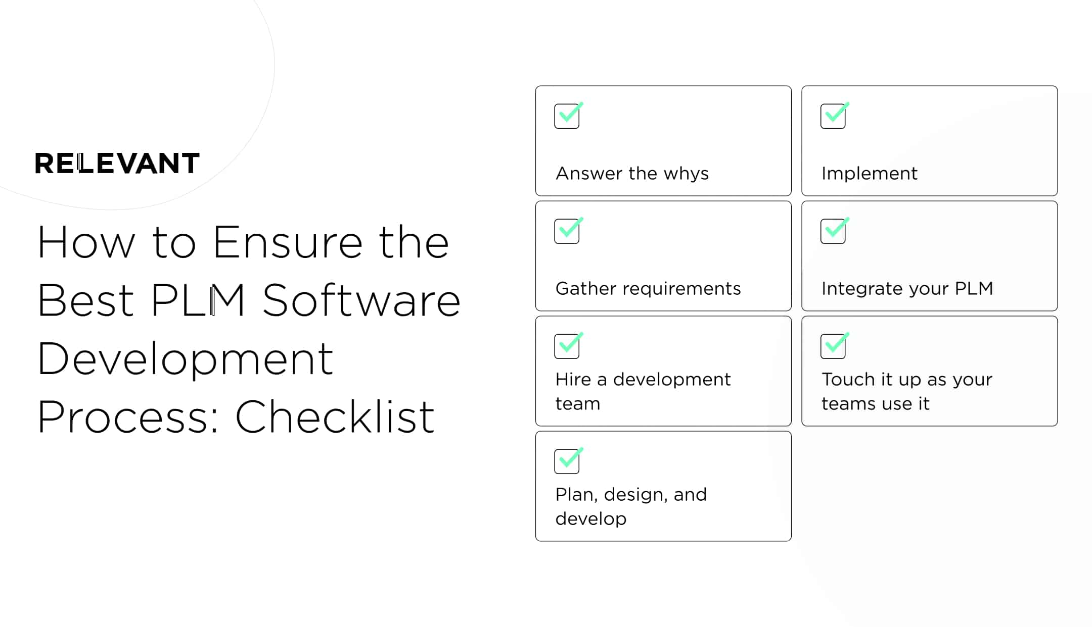 How to Ensure the Best PLM Software Development Process: Checklist