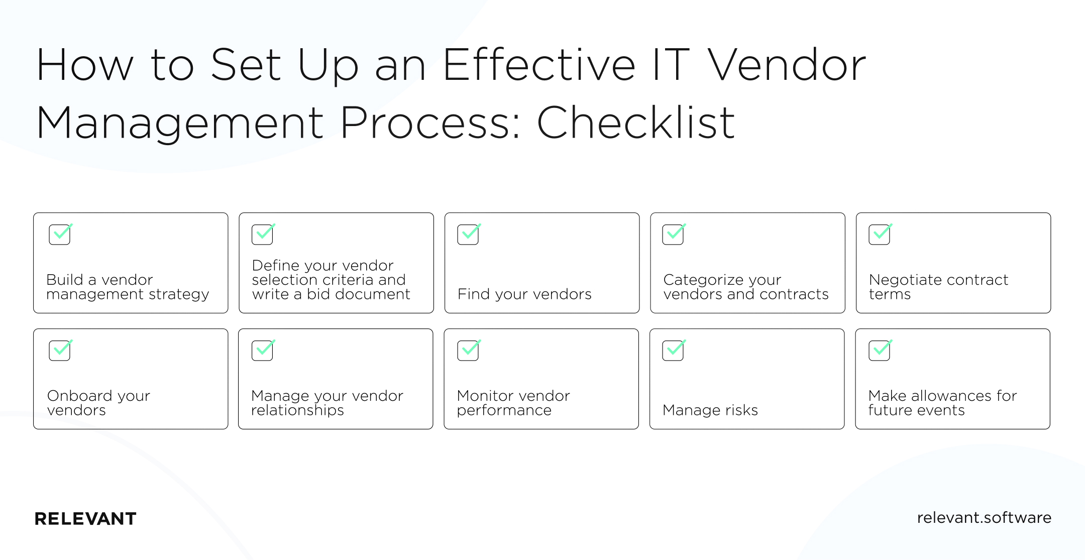 How to Set Up an Effective IT Vendor Management Process: Сhecklist