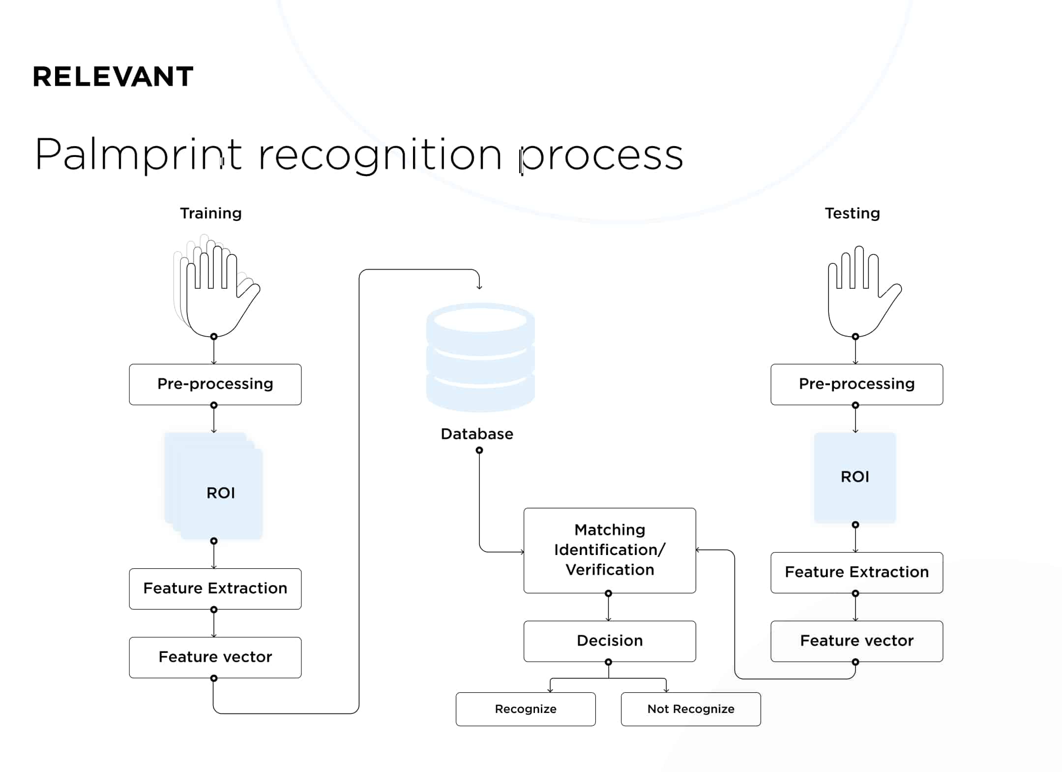 the process of palmprint recognition